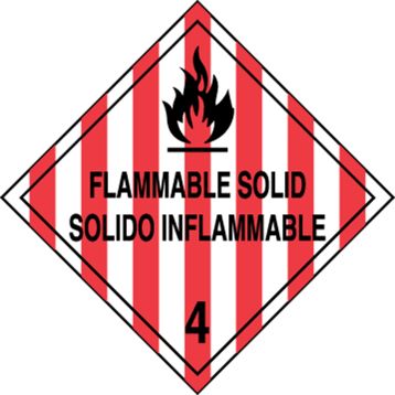 FLAMMABLE SOLID / SOLIDO INFLAMMABLE (W/GRAPHIC)