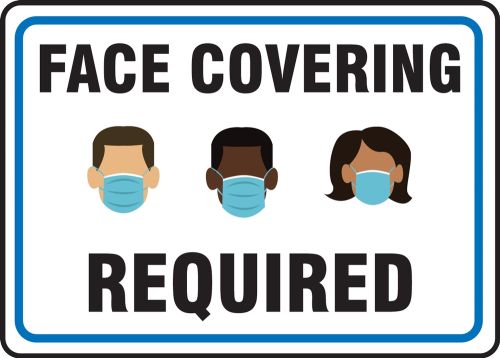 Face Covering Required Safety Sign MPPA524