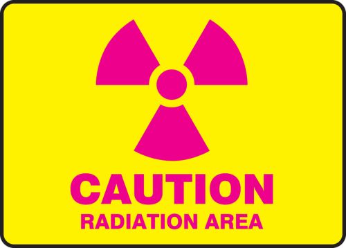 CAUTION RADIATION AREA (W/GRAPHIC)