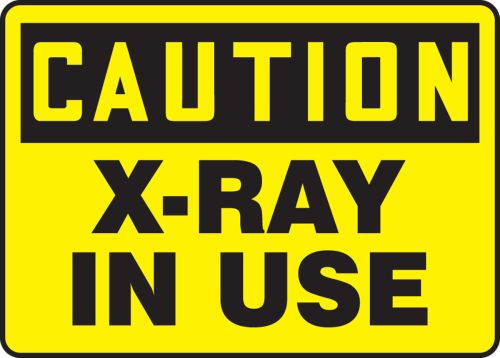 Caution Sign - 10" x 14" OSHA Safety Sign Radiation Hazard with bio graphic 