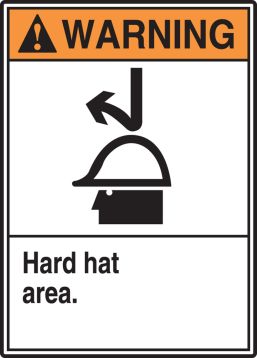 HARD HAT AREA (W/GRAPHIC)
