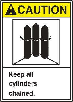 KEEP ALL CYLINDERS CHAINED (W/GRAPHIC)