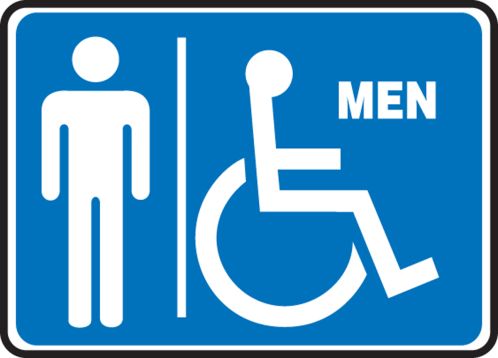MEN (W/MAN AND HANDICAP GRAPHIC)