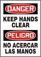 KEEP HANDS CLEAR (BILINGUAL)