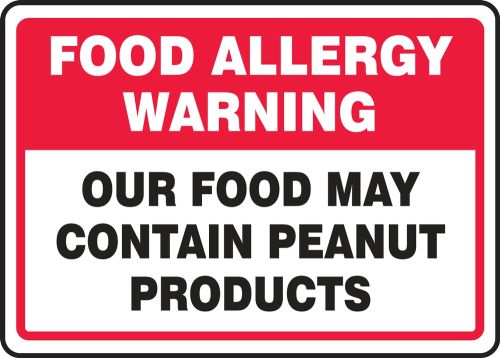 Food Allergy Warning: Our Food May Contain Peanut Products