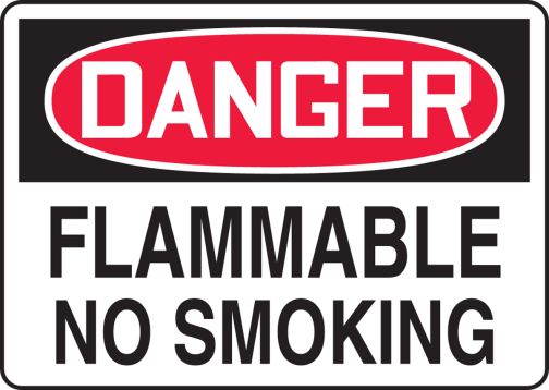 FLAMMABLE NO SMOKING