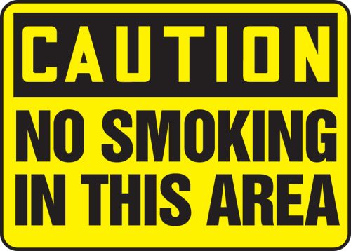 NO SMOKING IN THIS AREA