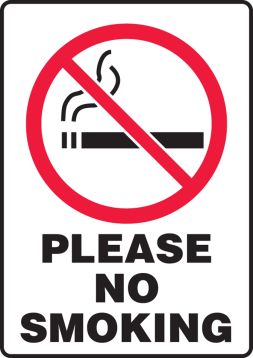 PLEASE NO SMOKING (W/GRAPHIC)