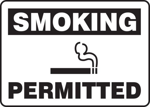 SMOKING PERMITTED (W/GRAPHIC)