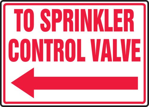 TO SPRINKLER CONTROL VALVE (ARROW LEFT)