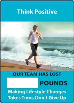 THINK POSITIVE. OUR TEAM HAS LOST #### POUNDS. MAKING LIFESTYLE CHANGES TAKES TIME, DON'T GIVE UP.
