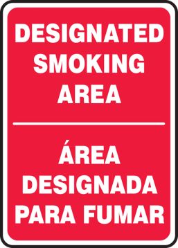 DESIGNATED SMOKING AREA (BILINGUAL)