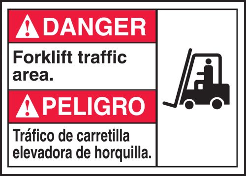 DANGER FORKLIFT TRAFFIC AREA (W/GRAPHIC)