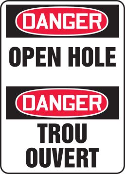 DANGER OPEN HOLE