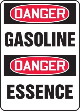 DANGER GASOLINE