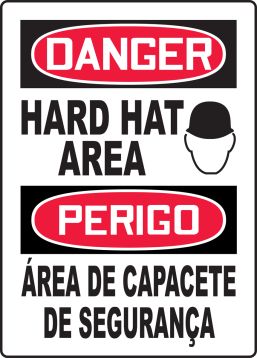DANGER HARD HAT AREA (W/GRAPHIC)