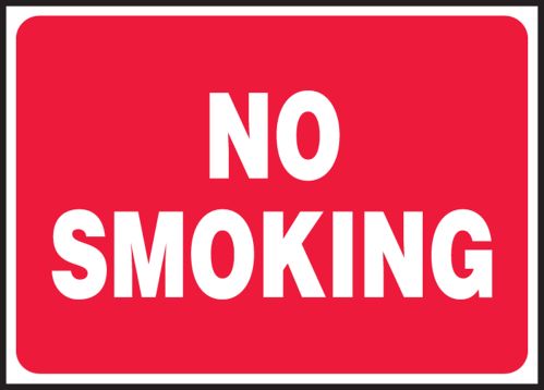 SIGN PAD - NO SMOKING