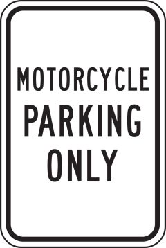 MOTORCYCLE PARKING ONLY