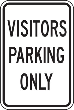 VISITORS PARKING ONLY