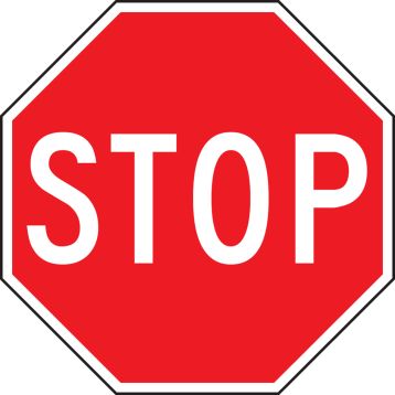 Safety Sign, Legend: STOP