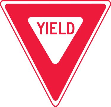 Safety Sign, Legend: YIELD