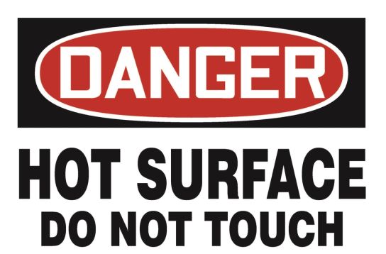 HOT SURFACE DO NOT TOUCH