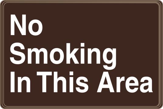 NO SMOKING IN THIS AREA
