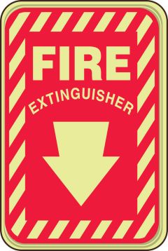 FIRE EXTINGUISHER (W/DOWN ARROW)