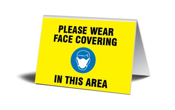 Please Wear Face Covering In This Area
