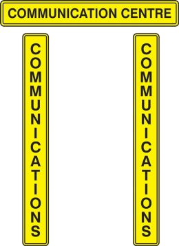 RAMS Board Title Plaque Sets: Communications Centre