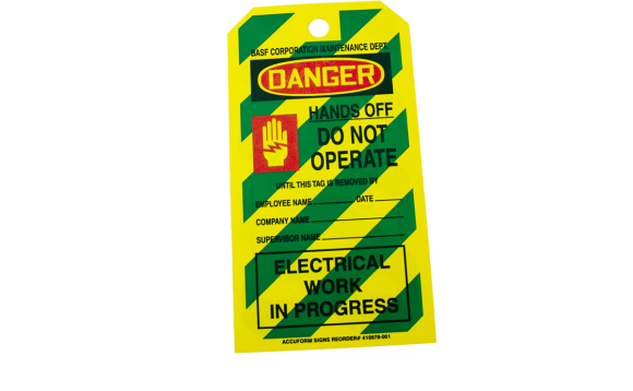 Accuform TSP626CTM PF-Cardstock Bilingual Spanish Safety Tag LegendCaution DO NOT Operate 5.75 Length x 3.25 Width x 0.010 Thickness Pack of 5 Black on Yellow 5.75 Length x 3.25 Width x 0.010 Thickness LegendCaution DO NOT Operate