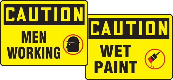 MEN WORKING / WET PAINT