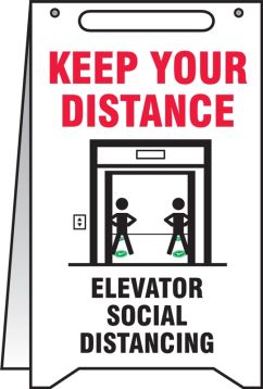 Keep Your Distance Elevator Social Distancing