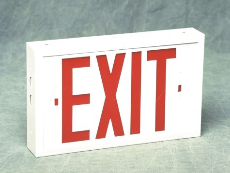 STEEL EXIT SIGNS - LED