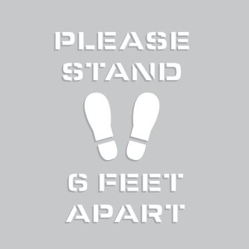 PLEASE STAND 6 FEET APART