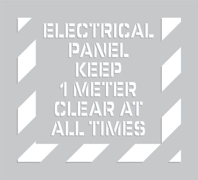 Electrical Panel Keep 1 Meter Clear At All Times