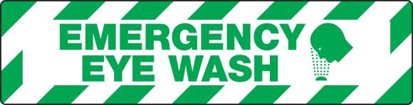 EMERGENCY EYE WASH (W/GRAPHIC)