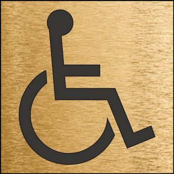 Safety Sign, Legend: HANDICAPPED SYSMBOL