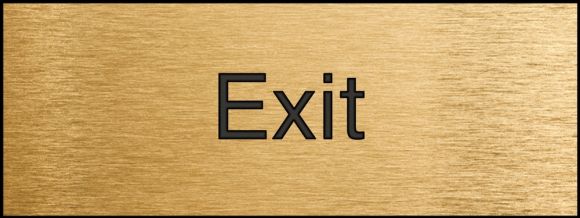 Labeling, Legend: EXIT