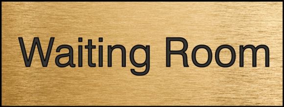 Safety Sign, Legend: WAITING ROOM