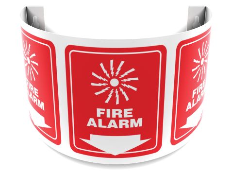 Safety Sign, Legend: FIRE ALARM