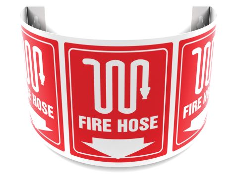 Safety Sign, Legend: FIRE HOSE