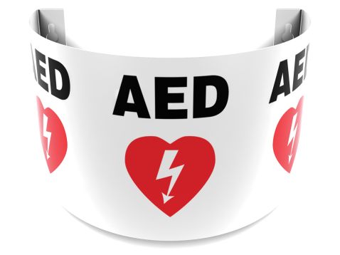Safety Sign, Legend: AED
