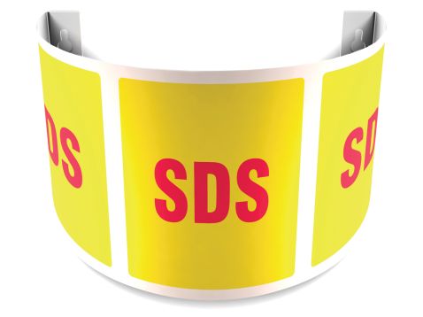 Safety Sign, Header: SDS, Legend: SDS