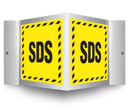 Safety Sign, Legend: SDS