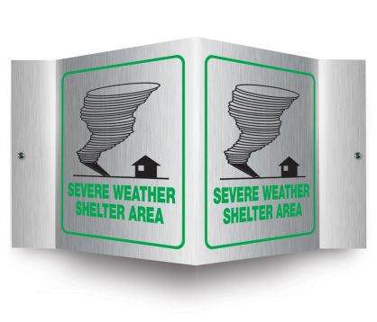 SEVERE WEATHER SHELTER AREA W/GRAPHIC