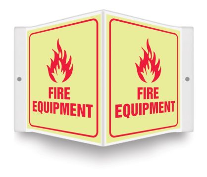 Safety Sign, Legend: FIRE EQUIPMENT