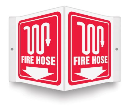 Safety Sign, Legend: FIRE HOSE