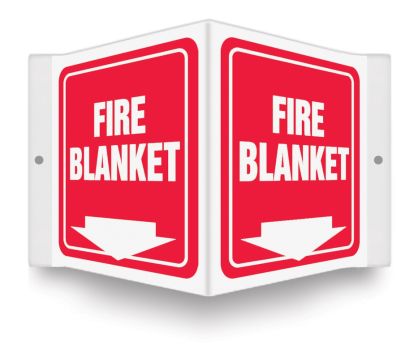 Safety Sign, Legend: FIRE BLANKET