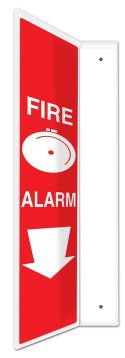 Safety Sign, Legend: FIRE ALARM